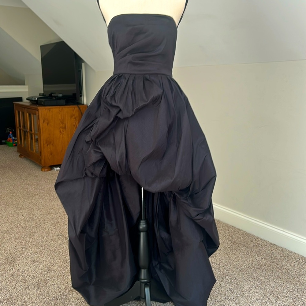 Stunning black prom dress.